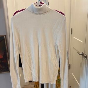Cream Turtleneck Sweater